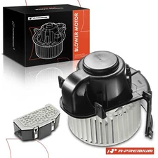 New Front HVAC Heater Blower Motor Resistor Kit for Audi Q7 08-15 With Fan Cage