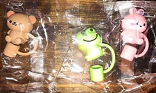 Straw Tip Covers Set Of 3  Cute Animals Straw Covers Cap for Reusable Straws