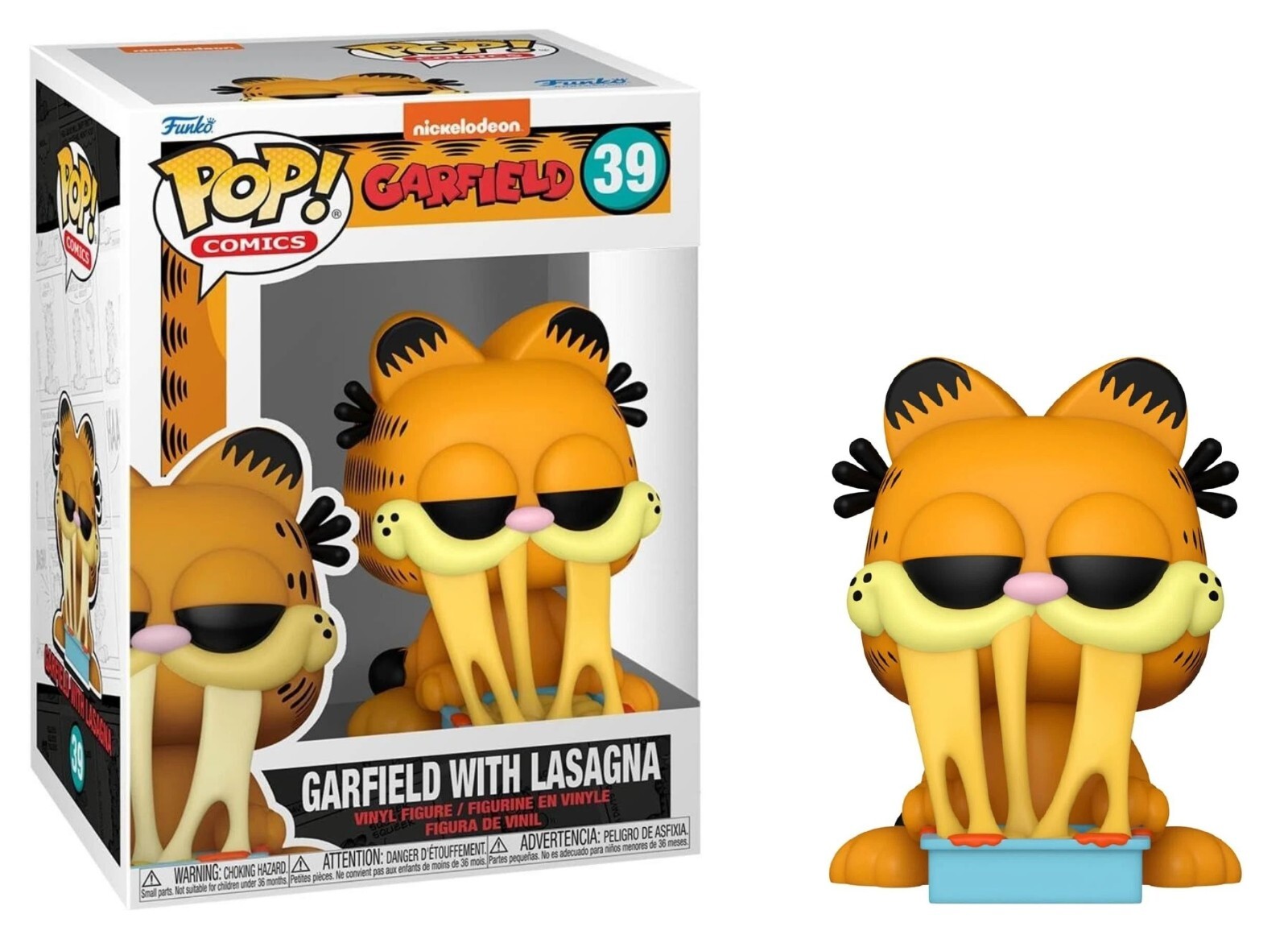 Funko POP! Comics: Garfield– Garfield with Lasagna Pan Vinyl Figure #39 #80161
