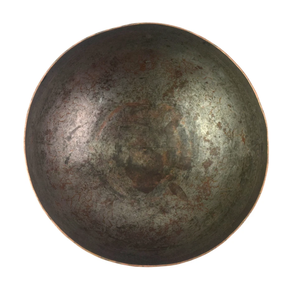 Indien Kitchen Ustensiles de Collection Cuivre Bol Old Plat Portion Bol. - Photo 3/4