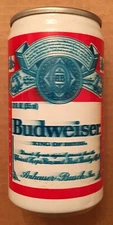 BUDWEISER BEER CAN (ST. LOUIS, MO) (11 CITIES) - BLURRED PRINTING ERROR !!