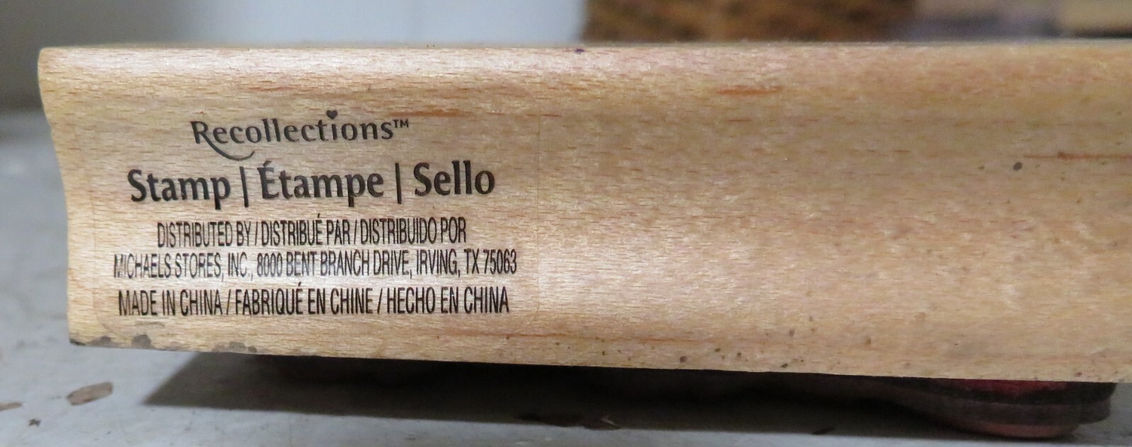 Recollections Wood Mount Rubber Stamp YOU ARE IN MY THOUGHTS AND IN MY PRAYERS