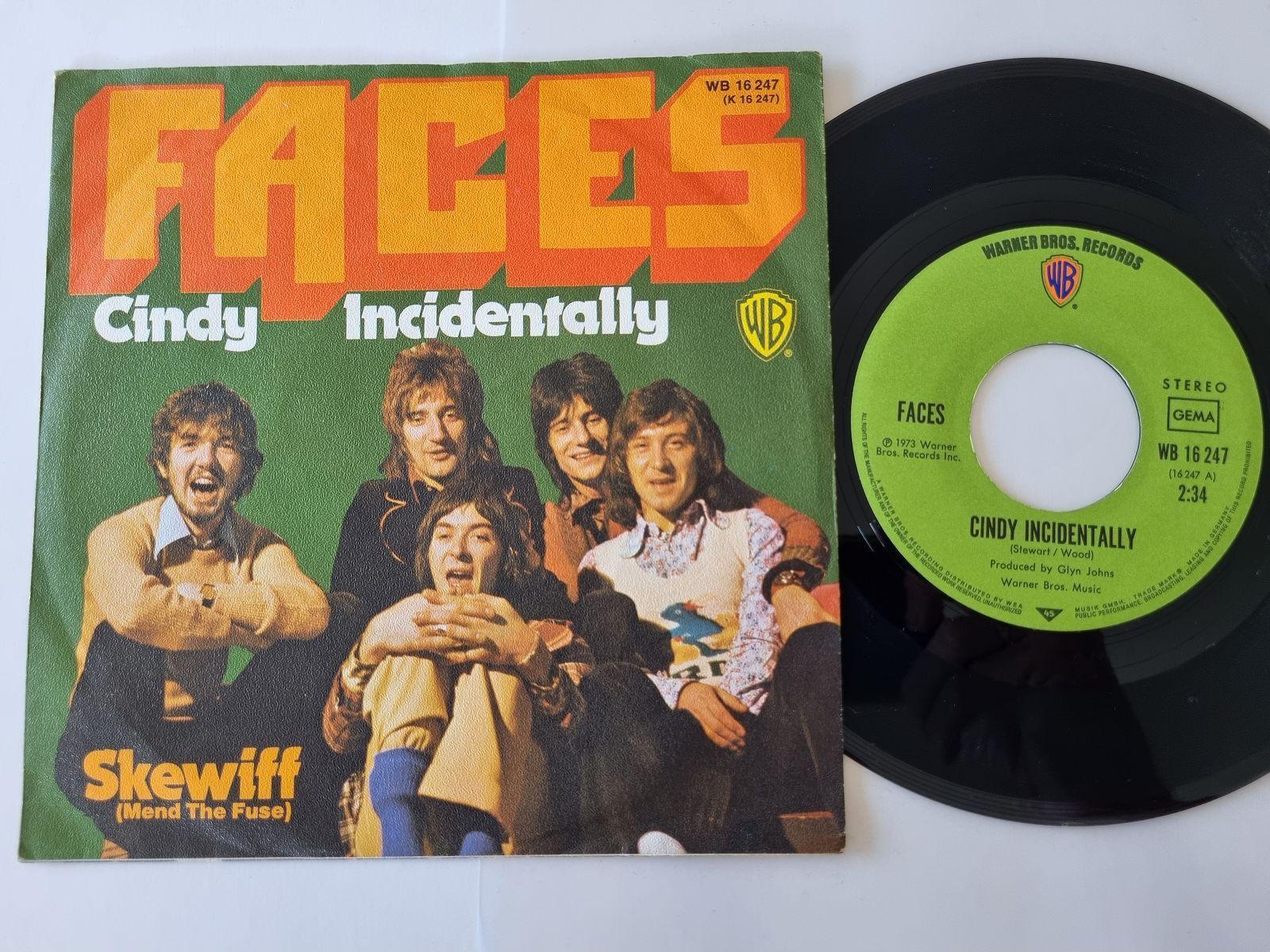 7"" Single Faces/ Rod Stewart - Cindy incidentally Vinyl Germany