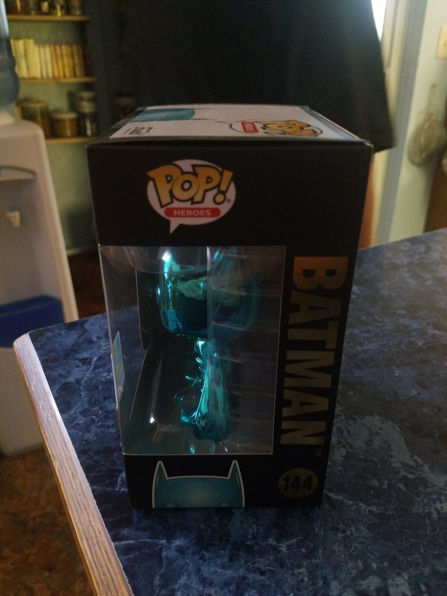 アメコミ Funko Pop Batman 144 Chrome Teal SDCC Funko Pop Batman Teal Chrome # 144 Batman SDCC 2019 Limited