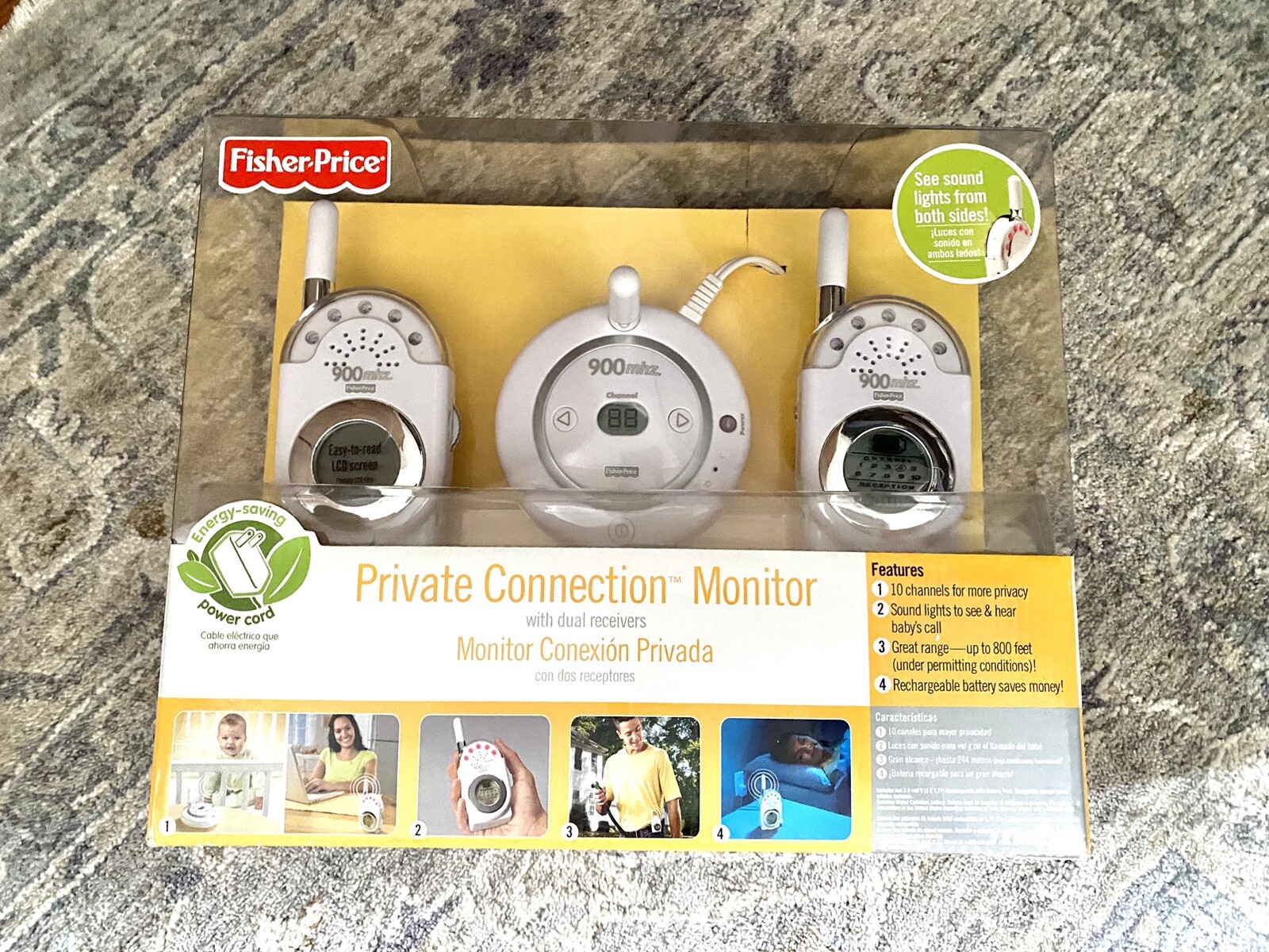 Fisher Price Baby Monitor with Dual Receivers New in Box-image