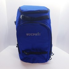 Sucpeii Ski Boot Bag Backpack Blue Travel for Ski Helmet and Accessories