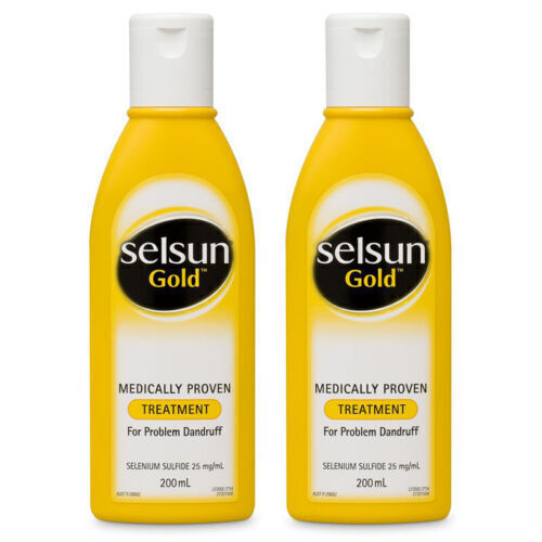 2X SELSUN Gold Anti-Dandruff Shampoo 200mL Deep Cleansing Selenium Sulfide 2.5% - Picture 11 of 14