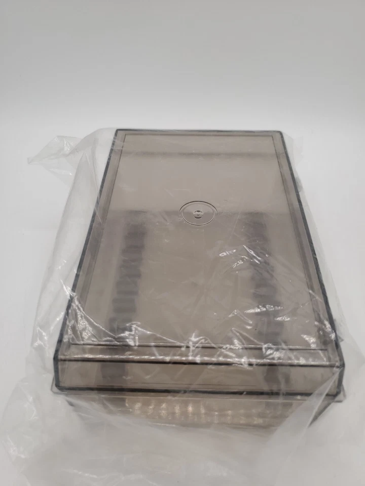 Vintage Audio Cassette Tape Holder (Caseless) 12 Single Capacity Smoked - NEW - Image 4 of 4