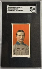 1909-11 T206 Piedmont RED 150, 25 - Frank CHANCE - SGC 5+++ HOF Cubs