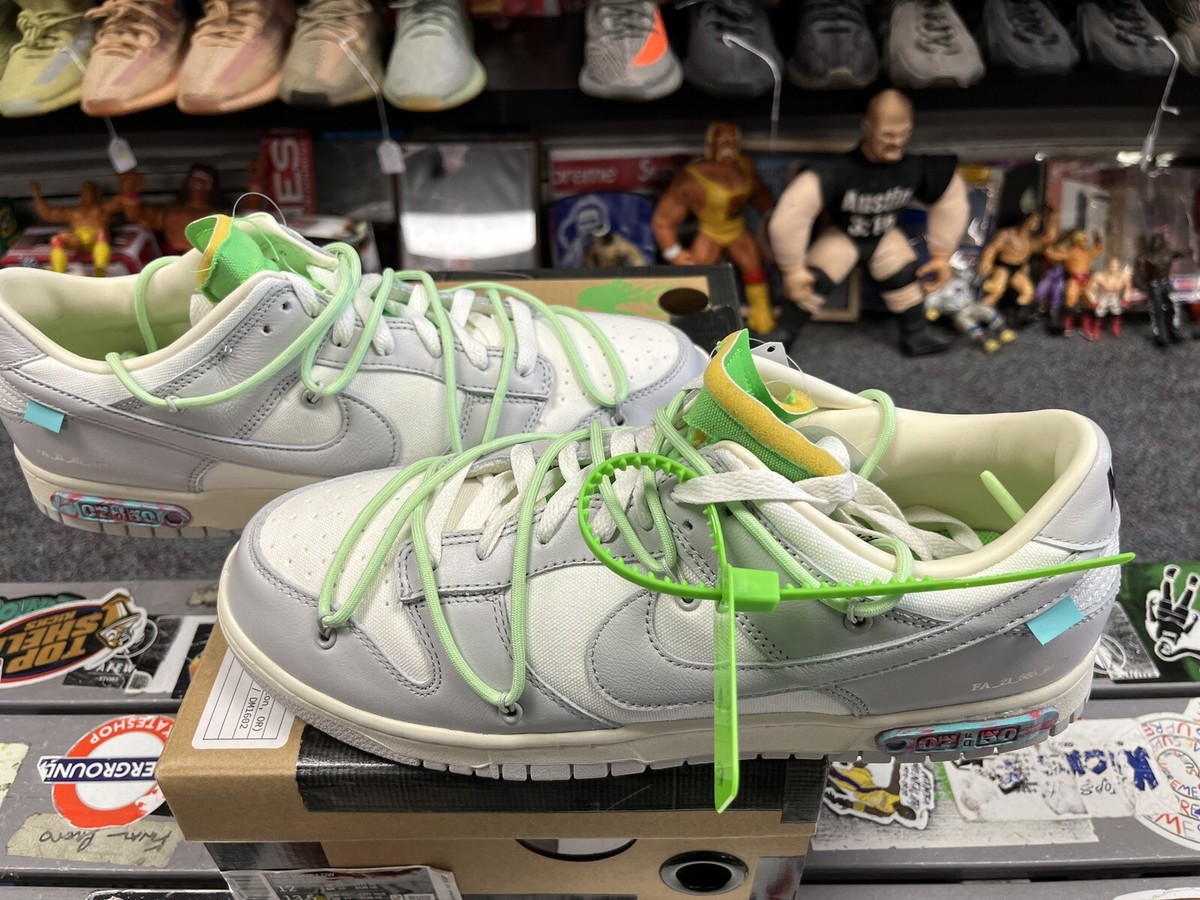 New Nike Dunk Low Off White “lot” 7 of 50 2021 Size 12 Rare New Nike Dunk Low Off White “lot” 7 of 50 2021 Size 12 Rare