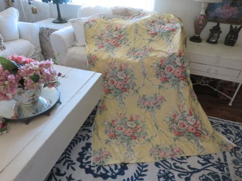 LARGE PC. Vintage Ralph Lauren Fabric Off the Bolt Never Used PINK ROSES & BOWS - Picture 5 of 17
