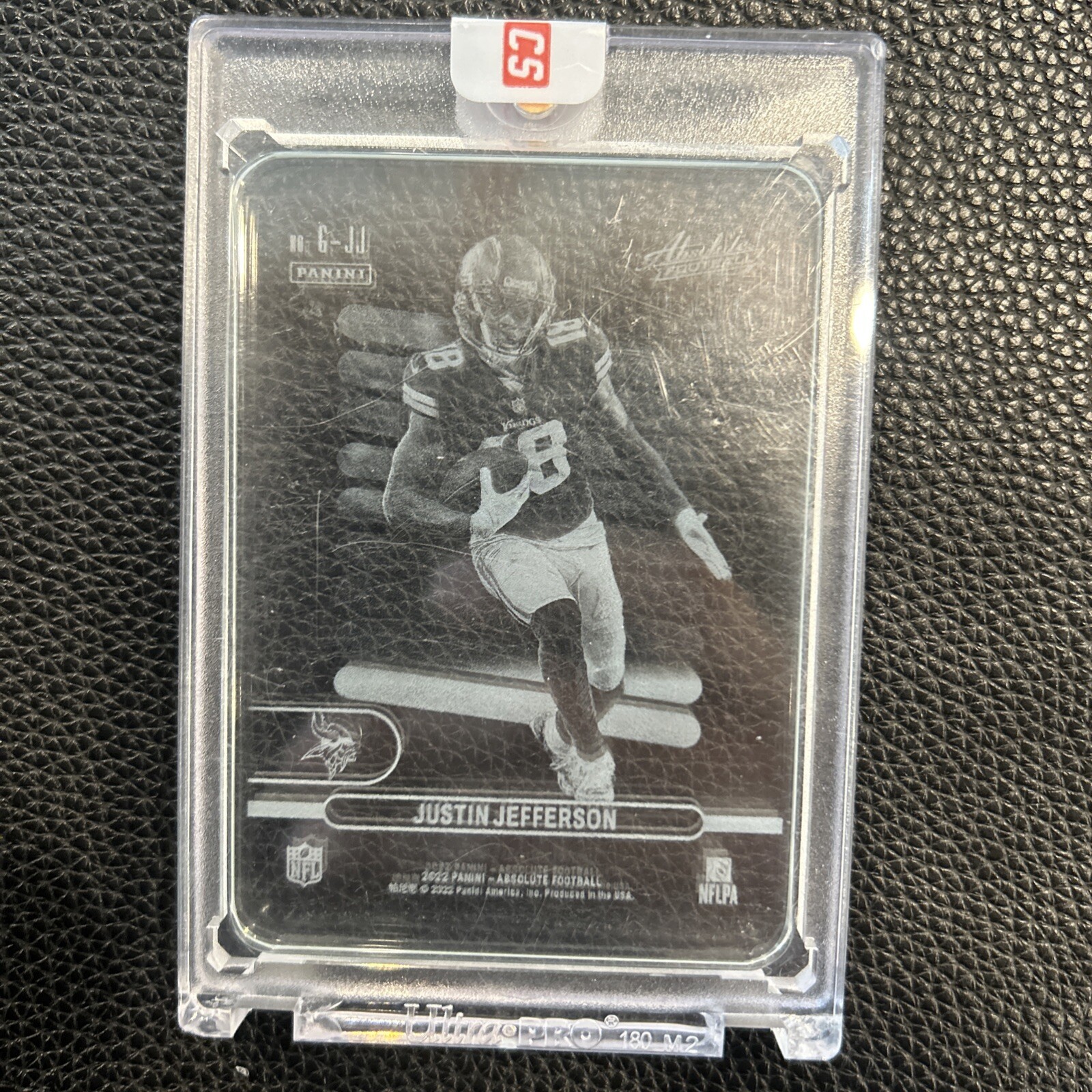 2022 Absolute Football Glass Justin Jefferson