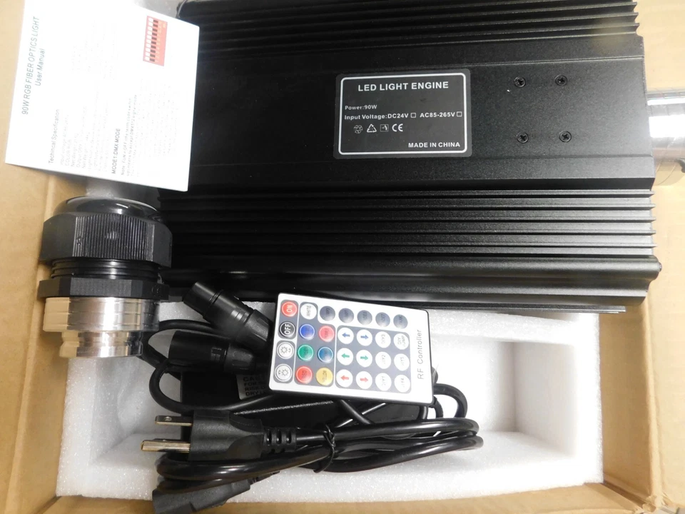 DMX 90W RGB Fiber Optics Light With Remote - Image 4 of 4