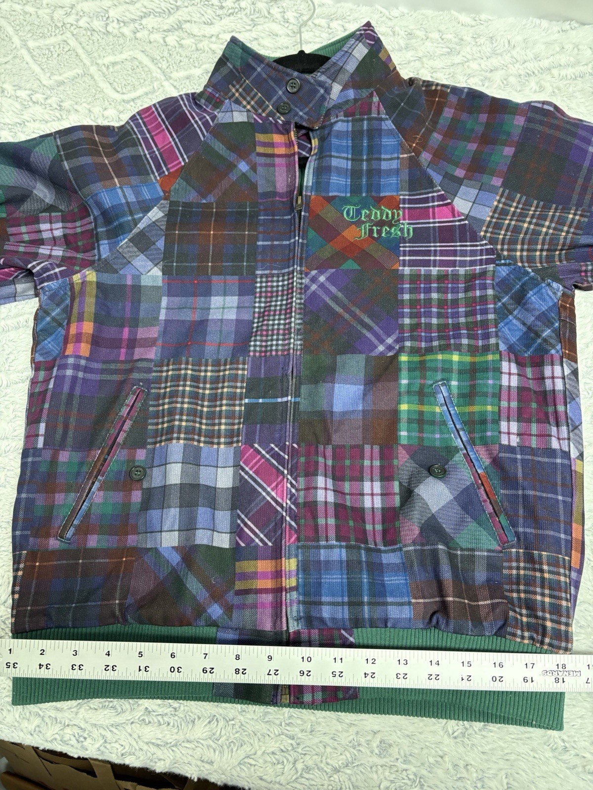 Teddy Fresh Men’s Lined Patchwork Embroidered Jac… - image 7