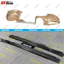 Forged Carbon /Plain/Twill Weave Carbon Fiber Side Skirts Kits Fits Ferrari SF90