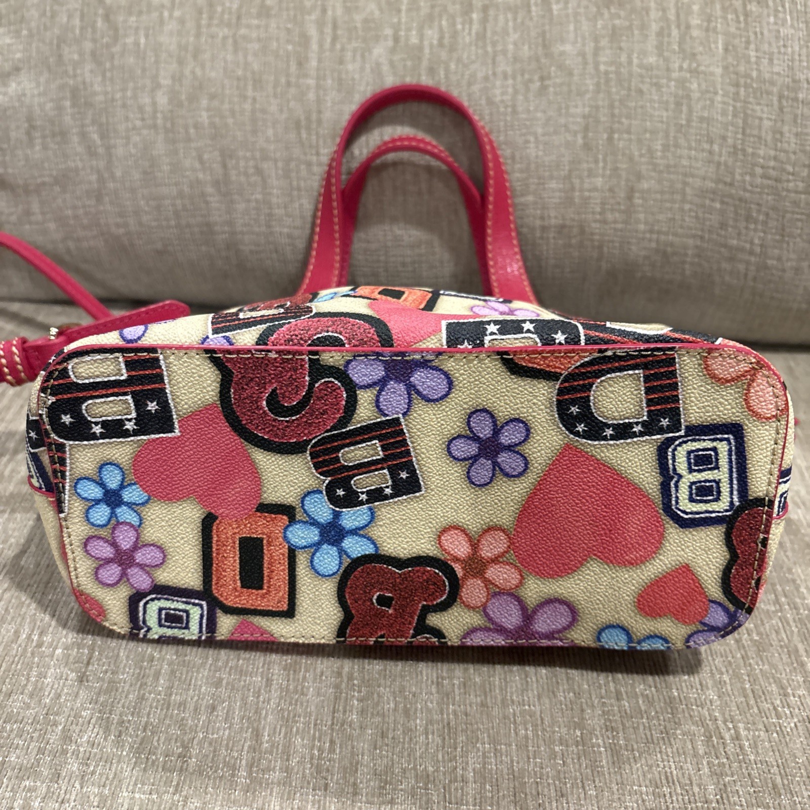 Dooney & Bourke Flower Varsity Ruby Crossbody Sat… - image 6