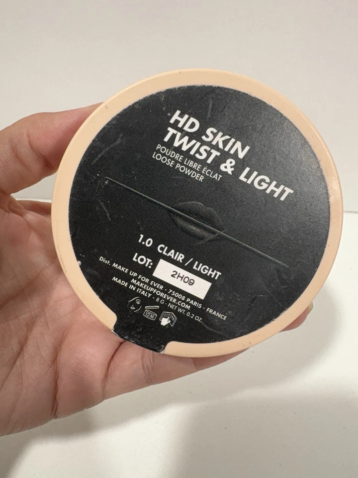 Make Up For Ever HD Skin Twist & Light Loose Powder -1.0 Clair/Light- 0.2oz New - Image 4 of 4