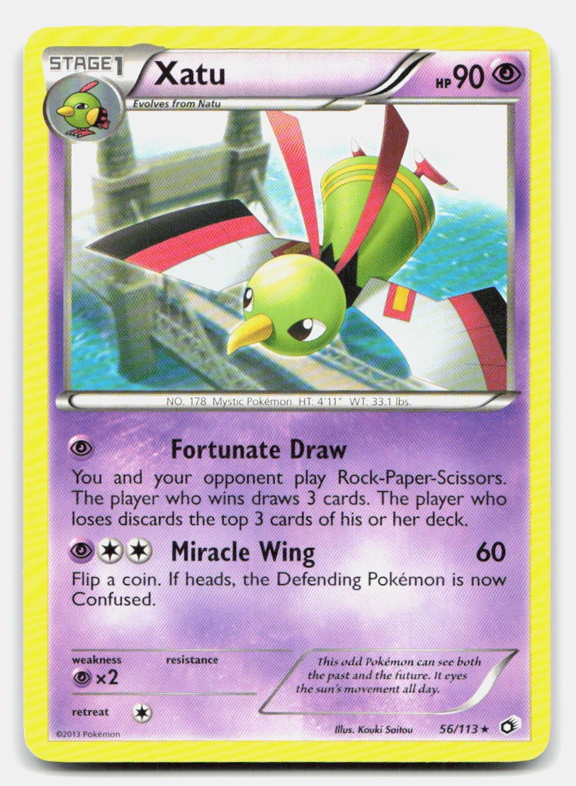 Xatu 56/113 Rare Legendary Treasures Pokemon MP