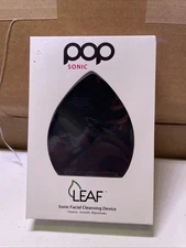 Pop Sonic Leaf Sonic Facial Cleansing Electric Device Black New Sealed