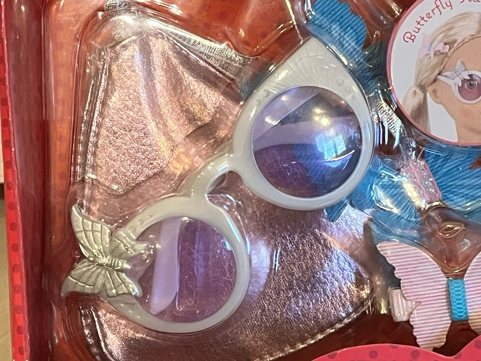 Our Generation Butterfly Flutter Hair Accessories Trendy Glasses 18 in Dolls New - Image 4 of 4