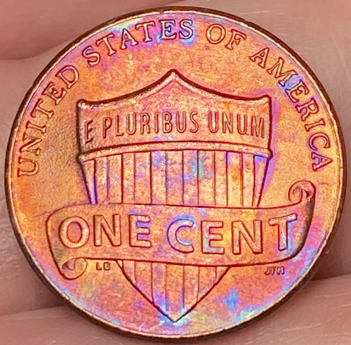 2016-D Lincoln Shield Penny bella moneta brillante tono arcobaleno #7 - Foto 2 di 12