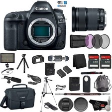 Canon EOS 5D Mark IV Full Frame DSLR Camera Body Bundle Canon EF 24-105mm f/3.5