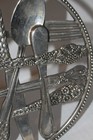 Vtg GODINGER SILVER ART CO Silver Plated FLATWARE/UTENSILS Footed 9" TRIVET Wall — photo 10