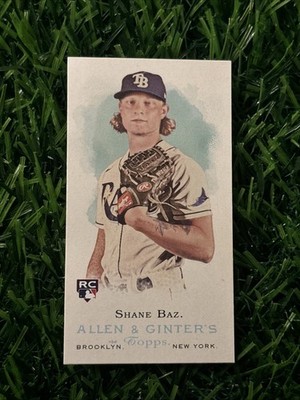 2022 Topps Allen & Ginter Mini Rookie Design #RDV-6 Shane Baz RC Tampa Bay Rays