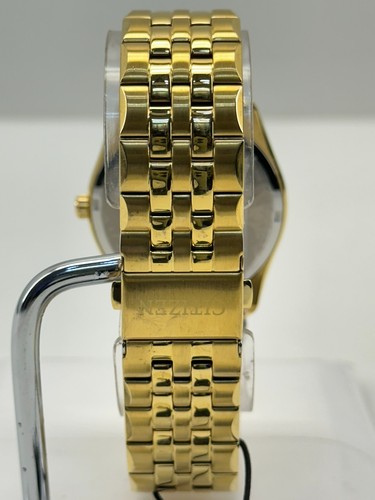 Citizen Corso Eco-Drive schwarzes Zifferblatt goldfarben Stahl Herrenuhr BM7333-85E #220 - Bild 4 von 13