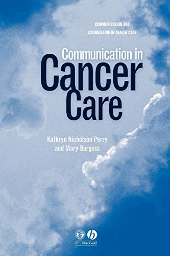 Communication in Cancer Care, Nicholson-Perry 9781405100274 Free Shipping<-