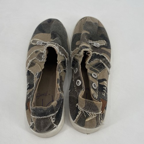 Baskets à enfiler en toile verte femme Blowfish pointure 7,5 camouflage Fariachi - Photo 5/9