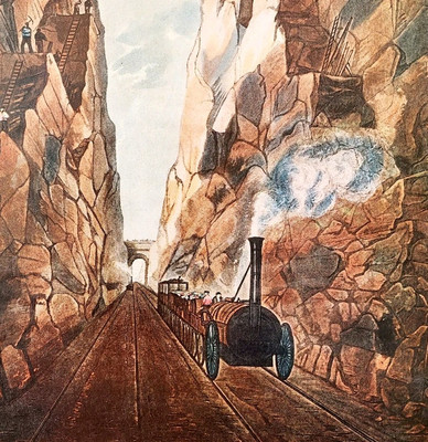1958 Eisenrad Kessel Zug Eisenbahn Kunst Leben Zeitschrift Seite Vintage DWII30