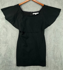 After Market Black Dress Womens Small Black Bodycon Mini Dress Off Shoulder LBD
