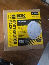 BRK SMI100-AC Interconnect Hardwire Ionization Smoke Alarm (6-Pack) 1046838 BRK