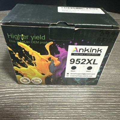 Printer Ink 952XL Ink Black 2 Pack for HP OfficeJet Pro 8710 8715 8720