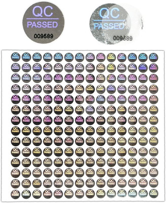1500 Pcs 0.4 Inch QC Passed Stickers for Warehouse Inventory Quality Control