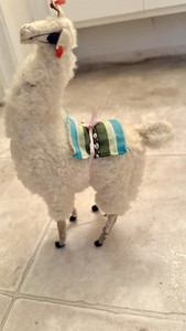 Handmade Llama From Lima, Peru. Stands 10.5 Inches Tall