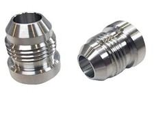 2-PACK ZWHIP 8AN Aluminum Male Weld on Bung 37 Degree JIC -8 8 AN8 Weldable