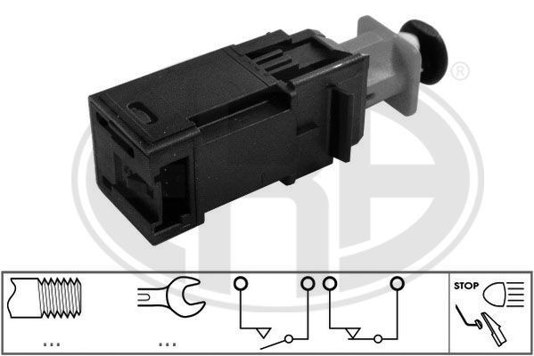 ERA Bremslichtschalter FüR Abarth CitroËN Passend FüR Fiat Opel Peugeot Saab-image