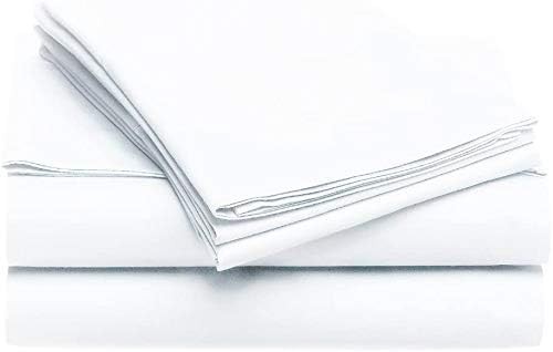 Queen Size Sleeper Sofa Bed Sheet Set - Luxury 100% Queen (6"Drop) White Solid - Picture 3 of 6