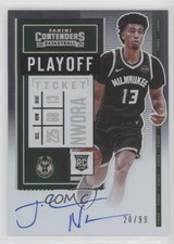 2020 Contenders Rookie Variation Playoff Ticket 20/99 Jordan Nwora #130 Auto z5b