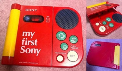 Lecteur Cassette Enfant Sony My First TPM-8000 - Vintage Rouge - Pour Pièces
