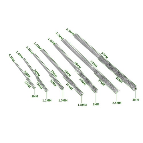 Trapano avvitatore HSS diamantato 0,8 mm-3 mm per vetro gioielli porcellana giada - Foto 3 di 15
