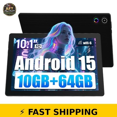 AEEZO 10.1 Inch Android Tablet, Octa-Core, 10GB RAM, 64GB Storage, Black