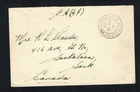 Canada 1942 Military CAAF Field Post Office FPO 436 21st Field Battery