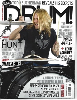 NOVEMBER 2011 DRUM MAGAZINE EVANESCENCE WILL HUNT TODD SUCHERMAN JEREMY SPENCER