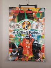 Vintage 1997 Three 6 Mafia Chpt. 2 World Domination Promo Poster HipHop Rap Rare