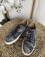 A.P.C Rue Madame Marine blue Tennis canvas trainers sneakers EU 40 / UK 7