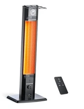 42 INCH Outdoor Patio Heater, 9 Heat Levels & 9 Hour Timer, 1500W Outdoor 