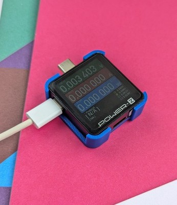 Protective Case for POWER-Z USB Tester KM003C Blue 3D Printed PLA SKU#15523